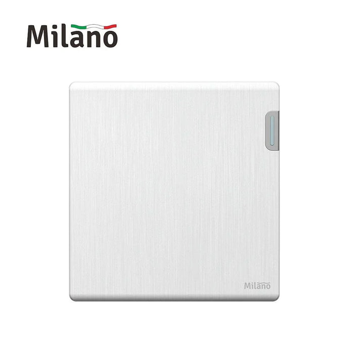 Milano 10A 1G 1W Switch Aura Wh