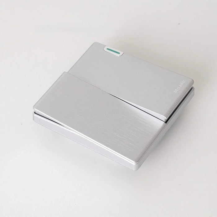 Milano 10A 2G 2W Switch Aura Slvr