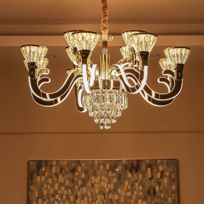 Casablanca LED Crystal Chandelier-Clear -D980xH55