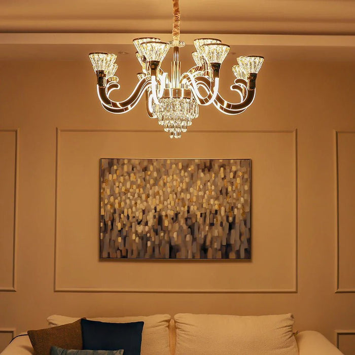 Casablanca LED Crystal Chandelier-Clear -D980xH55