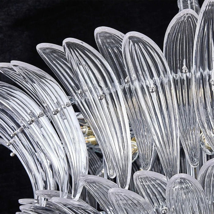 Florio Jumbo Chandelier Ð Metal, Glass & Crystal Ð Clear/Silver Ð W100xH75 cm