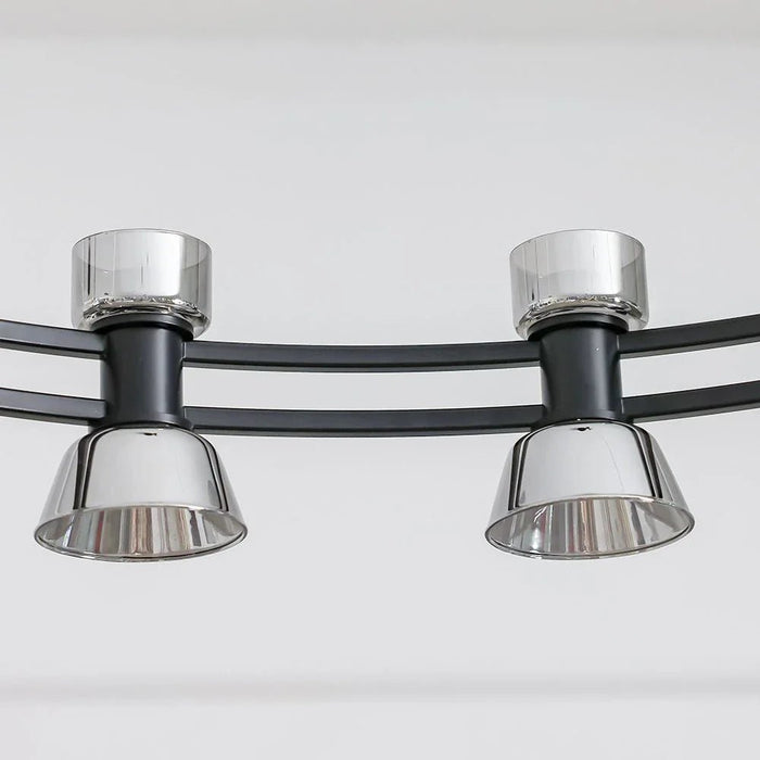 Porto LED Chandelier - Glass - Black -D83xH23 cm