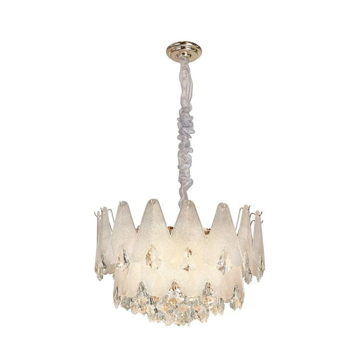 Babylonia 12-Light Chandelier - Crystal - Clear - Silver - D60x60 cm