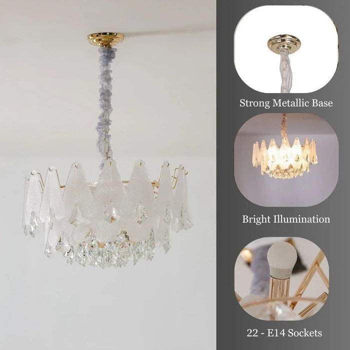 Babylonia Crystal Chandelier Ð Crystal & Metal Ð Clear/Silver