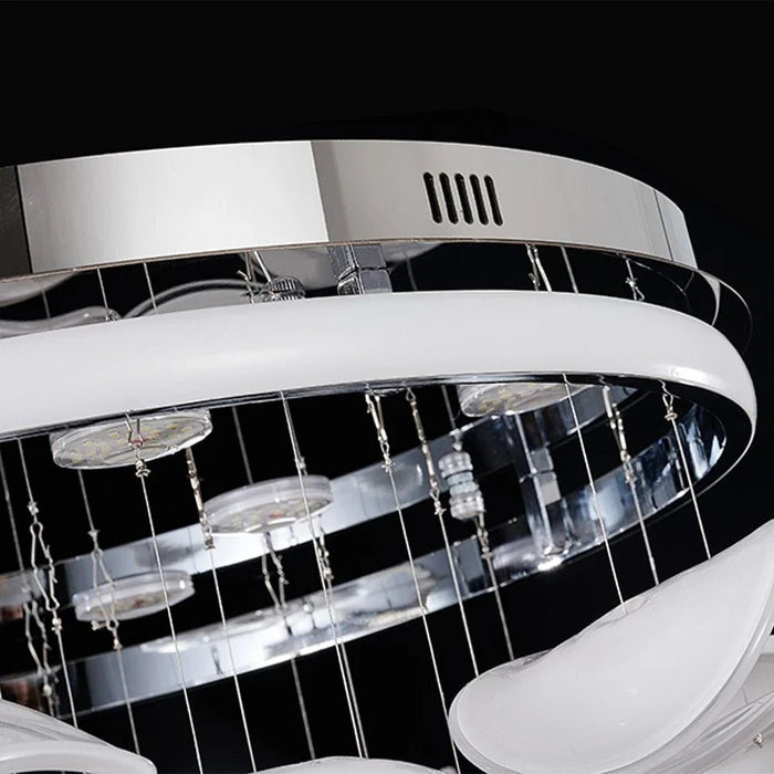 Seychelles LED Flushmount - Stainless Steel, Silicon & Glass - White - Silver