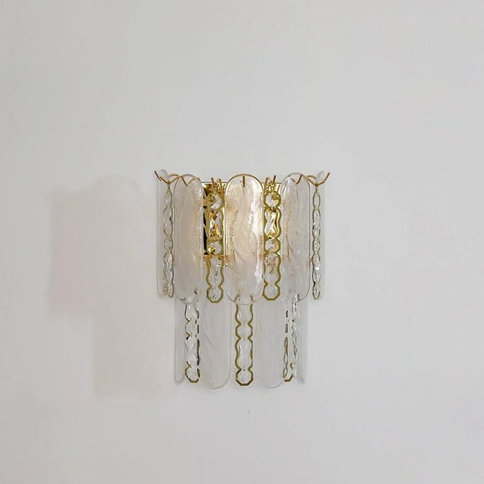 Madrid Wall Bracket Ð Crystal & Glass Ð White/Gold Ð L32xW32xH25 cm