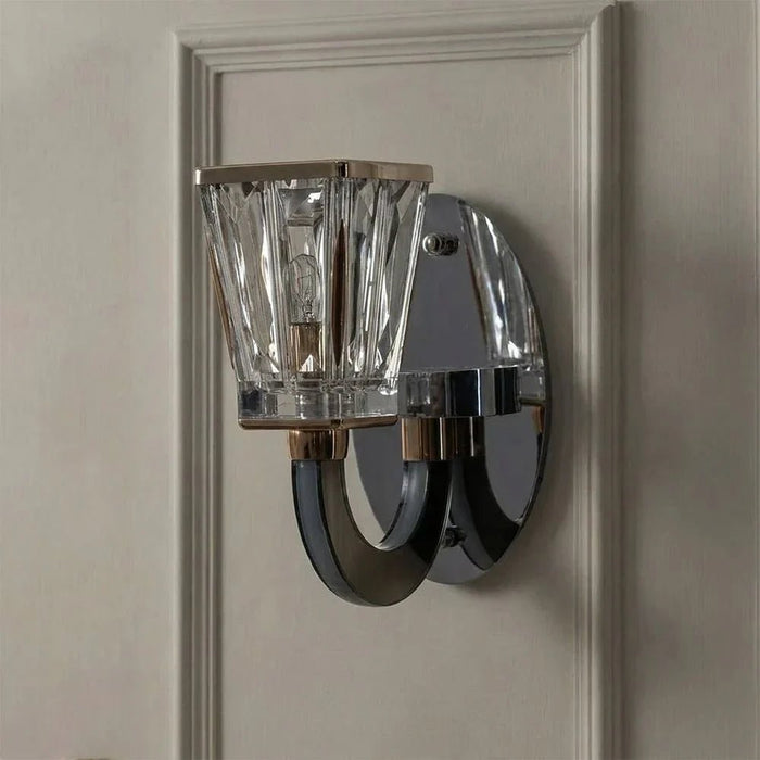 Casablanca LED Crystal Wall Lamp Ð Crystal & Metal Ð Chrome Ð 3-Color Dimmable