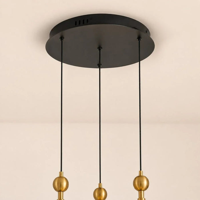 Gloss 5-Pc Pendant Lamp Set  _ Metal _ Brass Gold