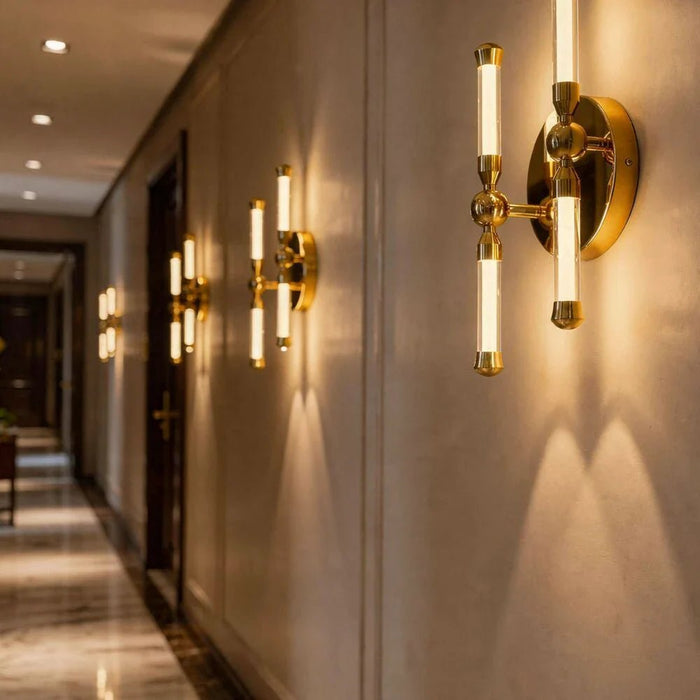 Gloss Wall Lamp Ð Metal Ð Brass Gold