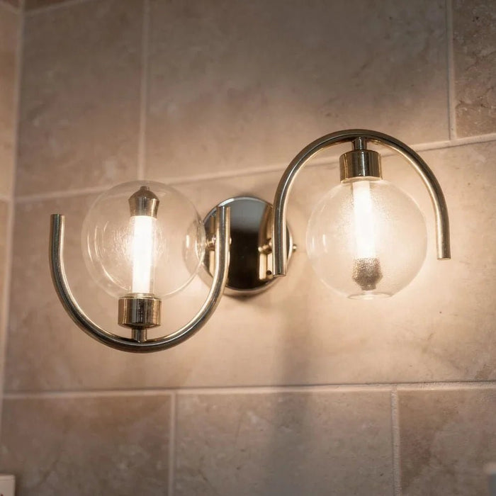 Arch Wall Lamp - Bright Nickel