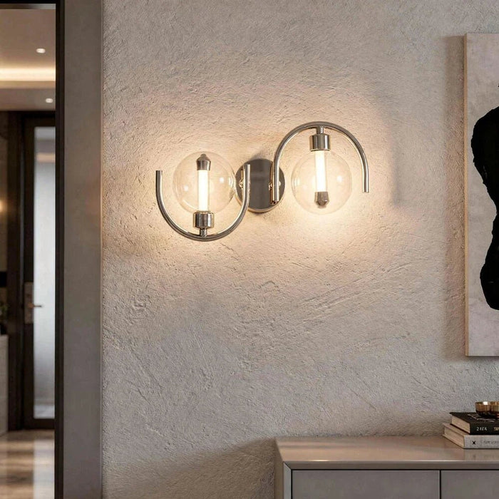 Arch Wall Lamp - Bright Nickel