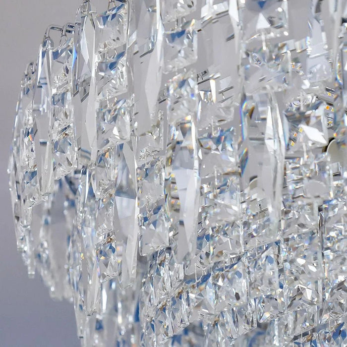 Amira 22 Lights Crystal Chandelier 80cm-Chrome