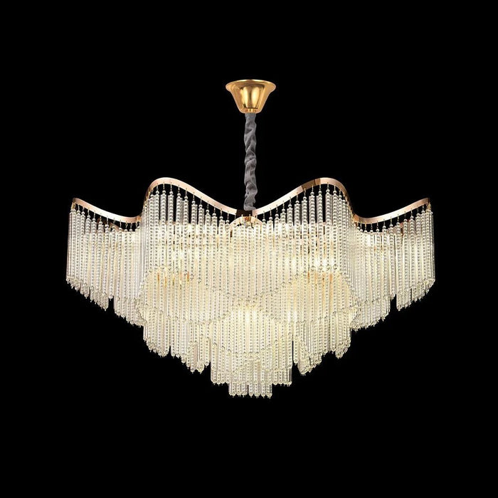 Zahra 11-Light Crystal Chandelier - Gold - 60 cm