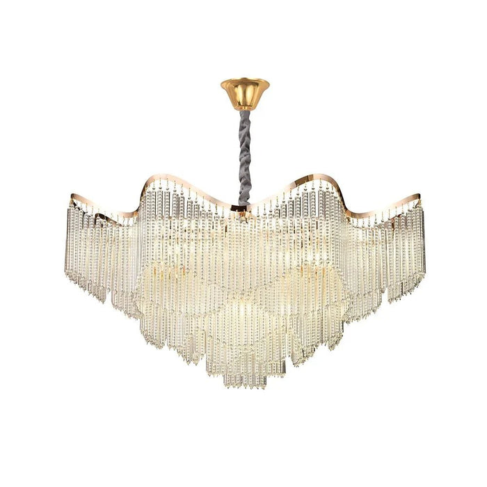 Zahra 11-Light Crystal Chandelier - Gold - 60 cm