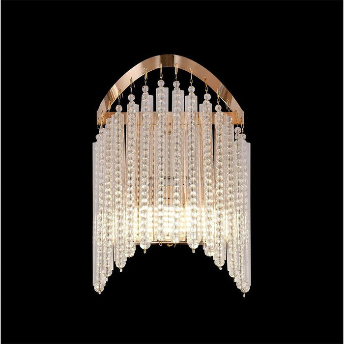 Zahra Crystal Wall Lamp Ð Crystal & Metal Ð Gold
