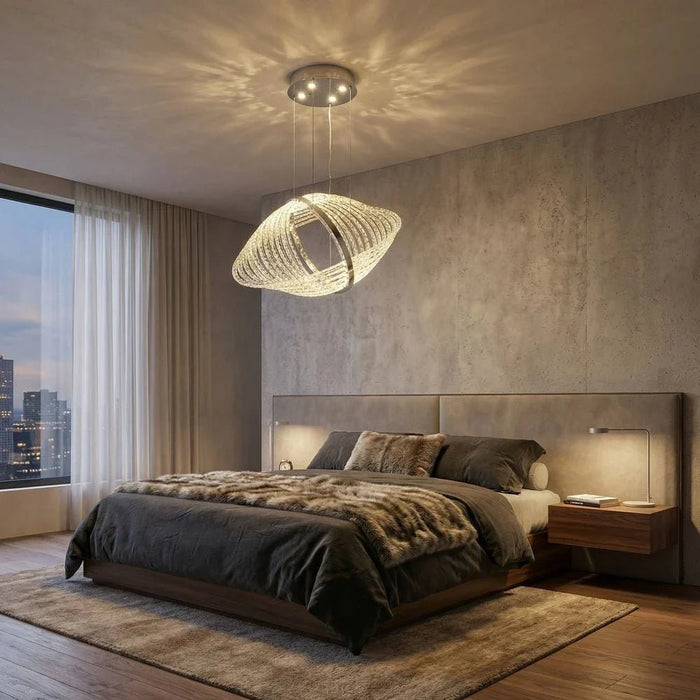 Solace Modern LED Chandelier - 60 cm