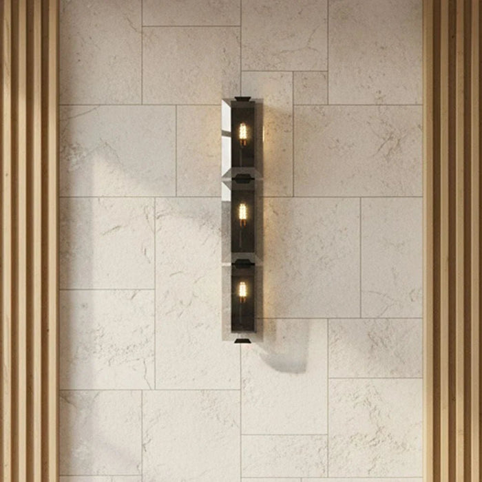 Oslo Wall Lamp Ð Glass & Metal Ð Smoke