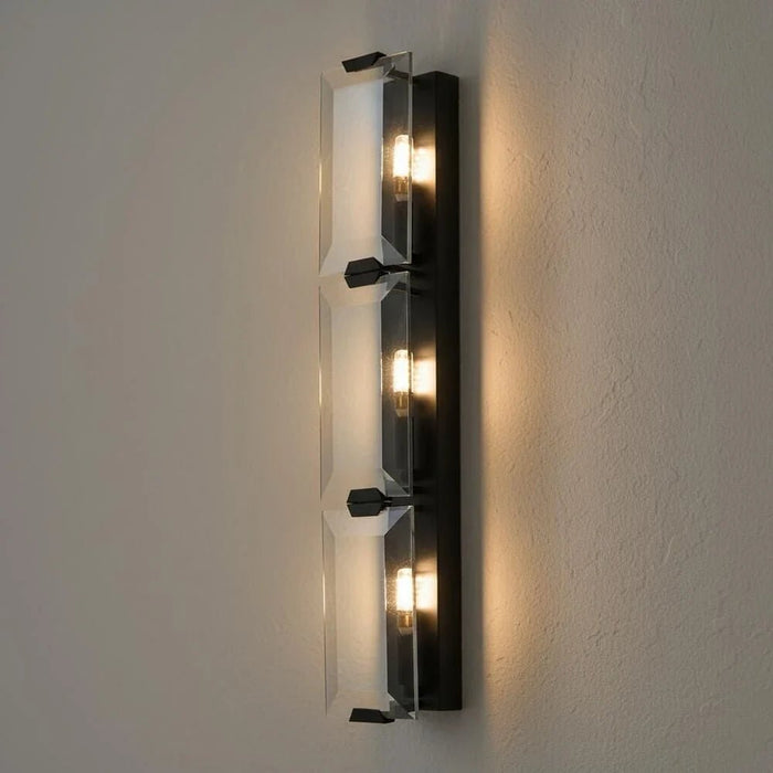 Oslo Wall Lamp Ð Glass & Metal Ð Smoke