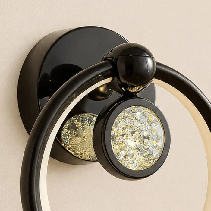 Cole LED Wall Lamp- Black Chrome