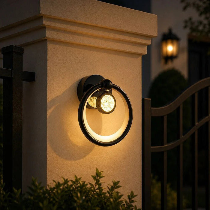 Cole LED Wall Lamp- Black Chrome
