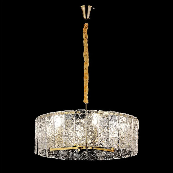 Spencer Chandelier Ð Glass & Metal Ð Copper Gold Ð 60 cm