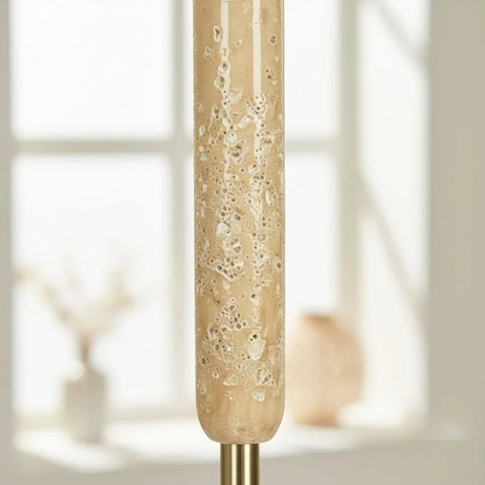 Nordica Travertine Floor Lamp-150Cm