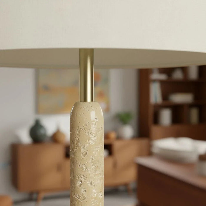 Nordica Travertine Floor Lamp-150Cm