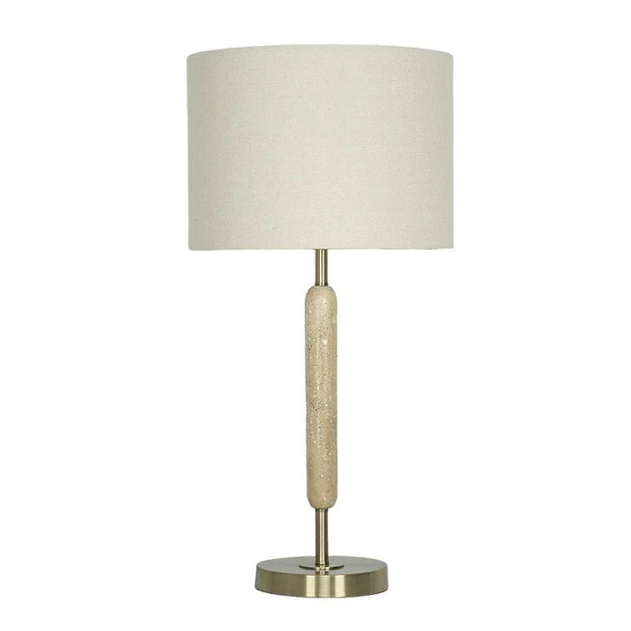 Nordica Travertine Table Lamp-60Cm