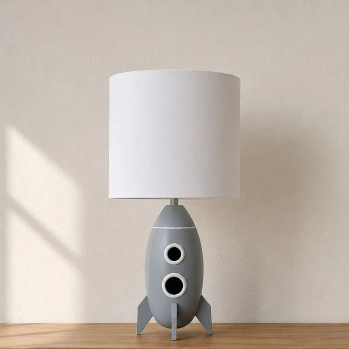 Space Resin Rocket Table Lamp - 40Cm