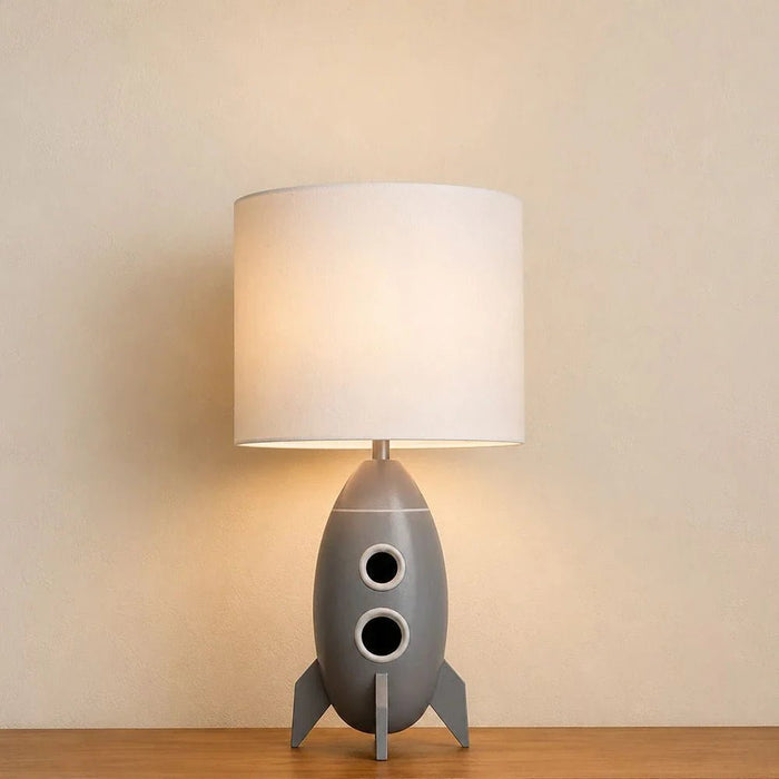Space Resin Rocket Table Lamp - 40Cm
