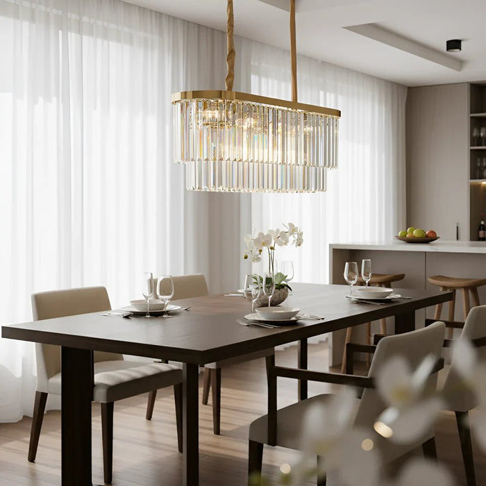 Aura 12-Light Crystal Chandelier Ð Crystal & Metal Ð Chrome Ð 80 cm
