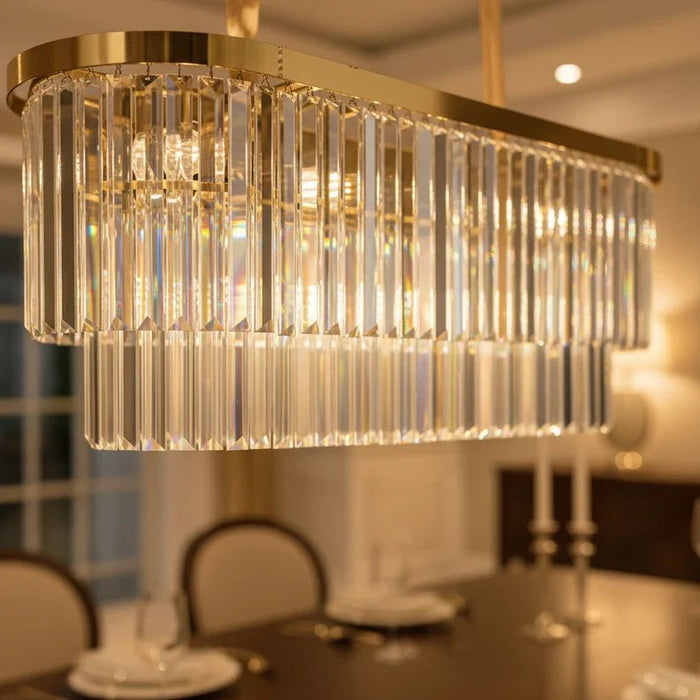 Aura 12-Light Crystal Chandelier Ð Crystal & Metal Ð Chrome Ð 80 cm