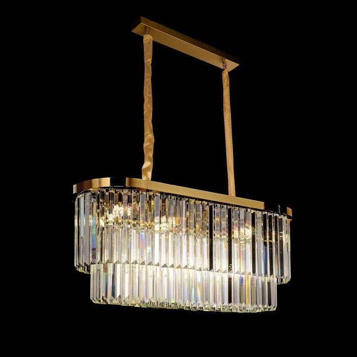 Aura 12-Light Crystal Chandelier Ð Crystal & Metal Ð Chrome Ð 80 cm