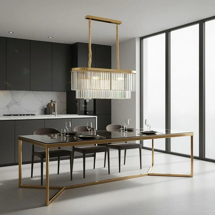 Aura 12-Light Crystal Chandelier Ð Crystal & Metal Ð Chrome Ð 80 cm