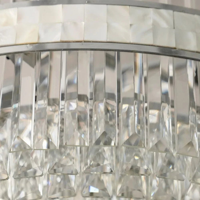 Mabel 10-Light Crystal Chandelier Ð Crystal & Metal Ð Chrome Ð 60 cm