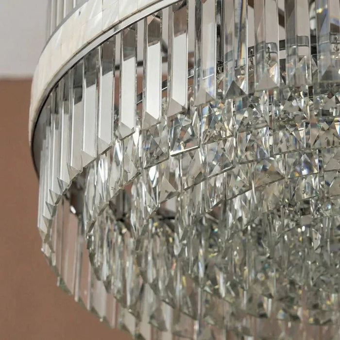 Mabel 10-Light Crystal Chandelier Ð Crystal & Metal Ð Chrome Ð 60 cm