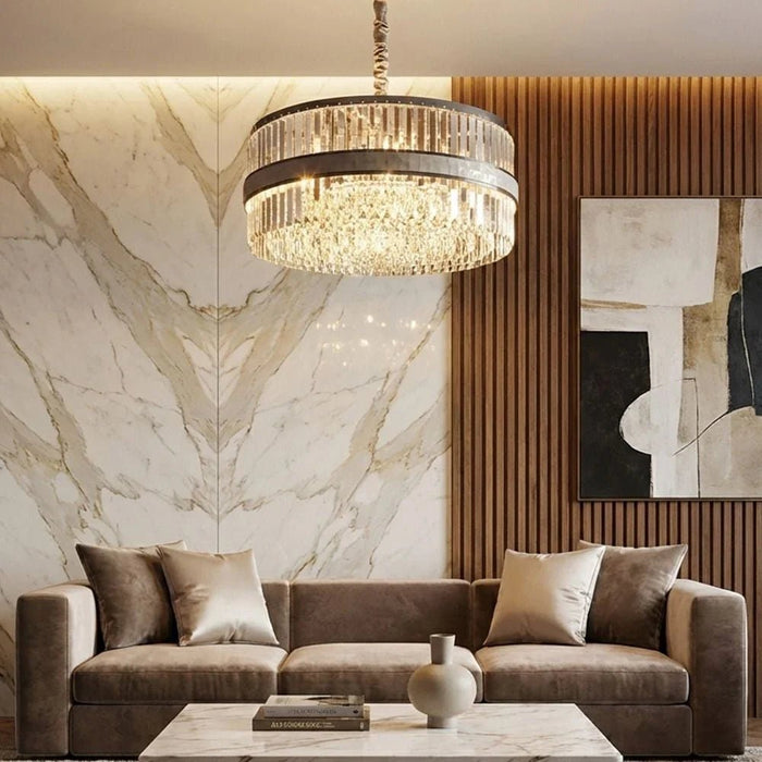 Mabel 10-Light Crystal Chandelier Ð Crystal & Metal Ð Chrome Ð 60 cm