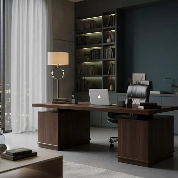 Fidel Metal Floor Lamps With Led Lights & E27 Bulb -150Cm
