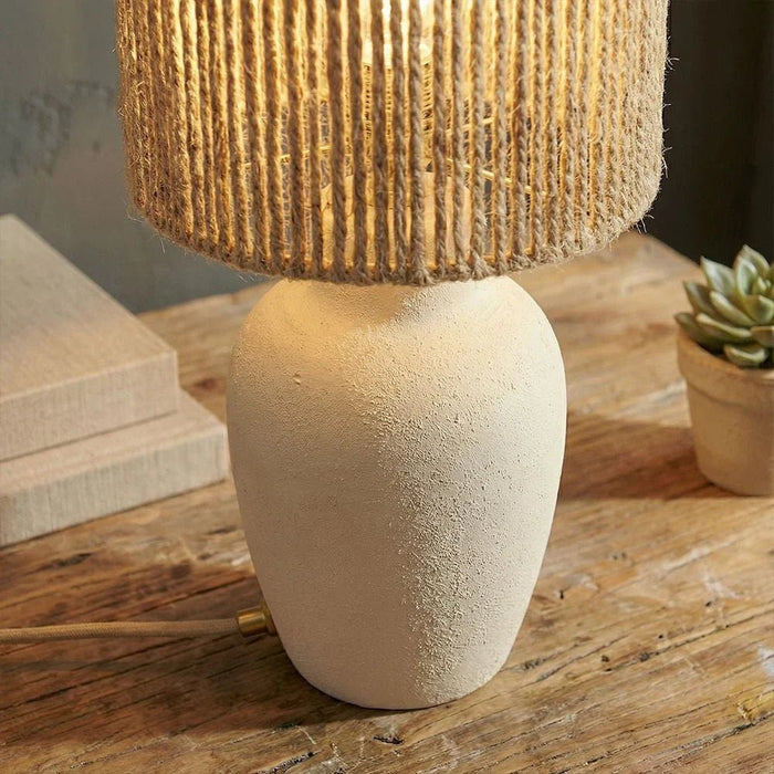 Bohem Ceramic Table lamp With Handmade Shade - 56cm