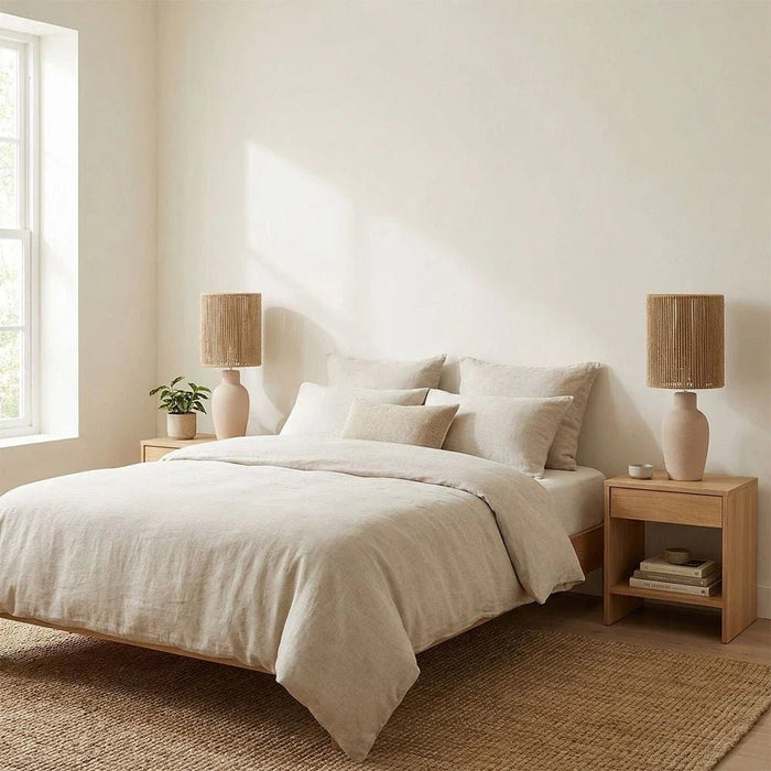 Bohem Ceramic Table lamp With Handmade Shade - 56cm