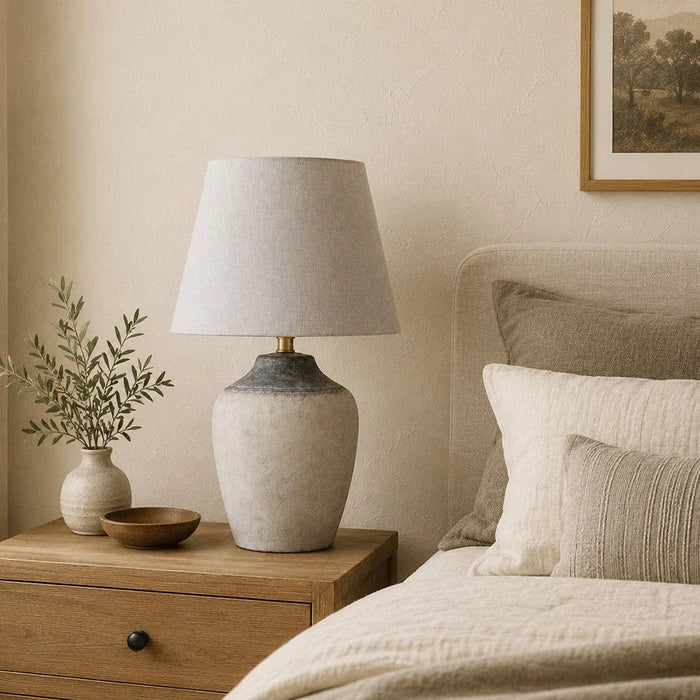 Raven Ceramic Table Lamp - 48cm