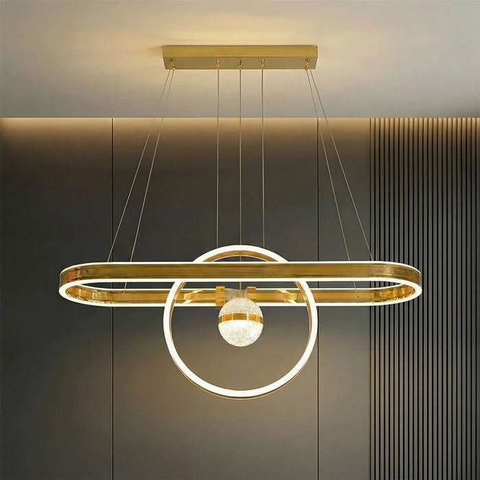 Eliza Led Modern Chandelier 3-Color Dimmable - 100cm