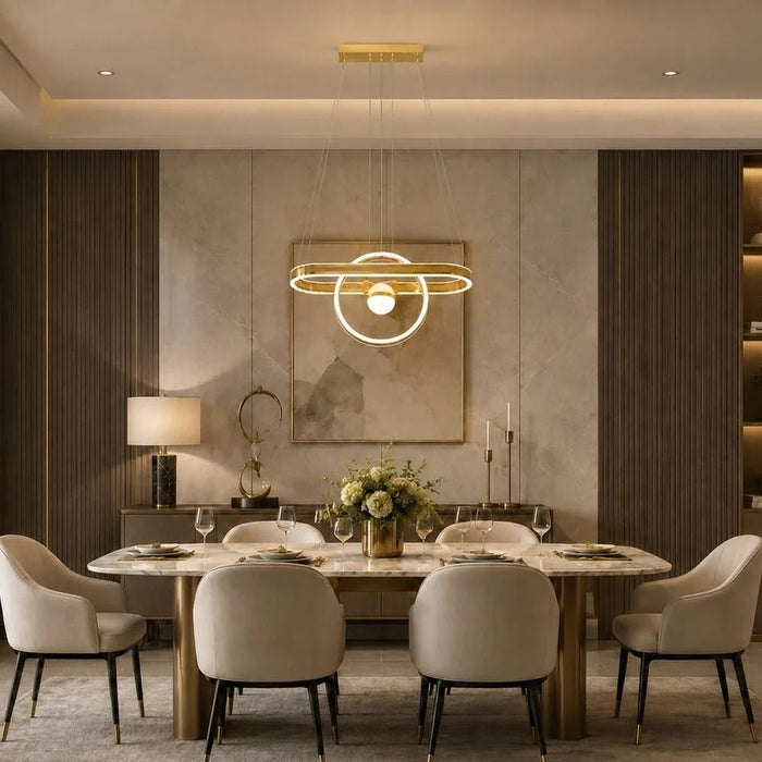 Eliza Led Modern Chandelier 3-Color Dimmable - 100cm