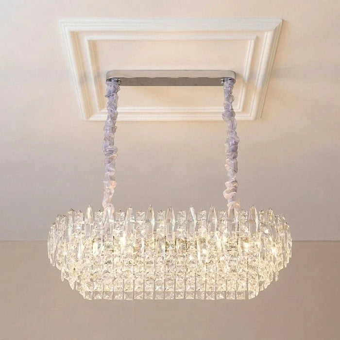 Amira 13-Light Crystal Chandelier - Chrome - 85 cm