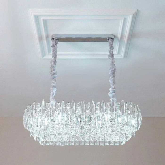 Amira 13-Light Crystal Chandelier - Chrome - 85 cm