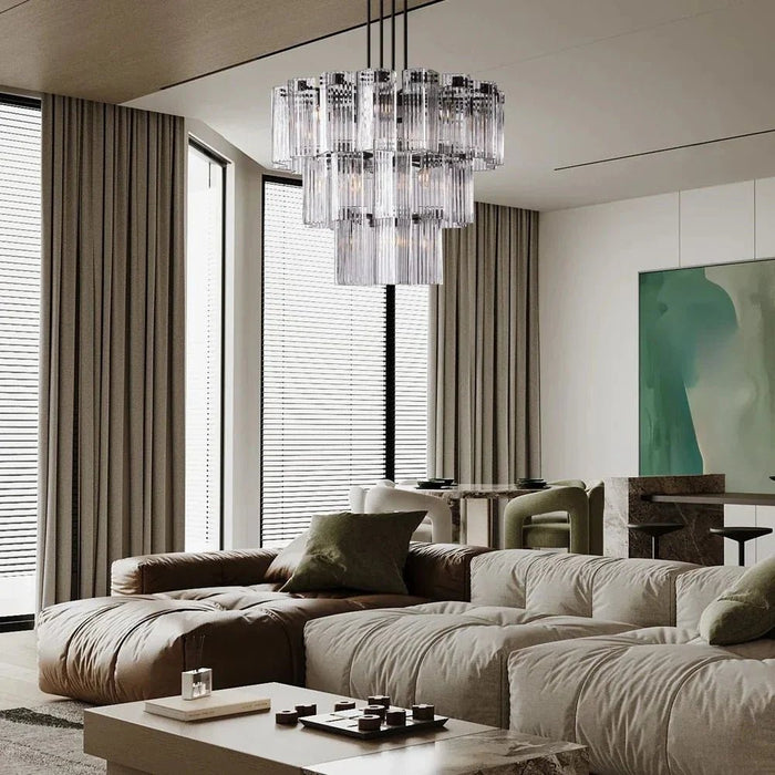 Denver Modern Glass Chandelier - 80Cm