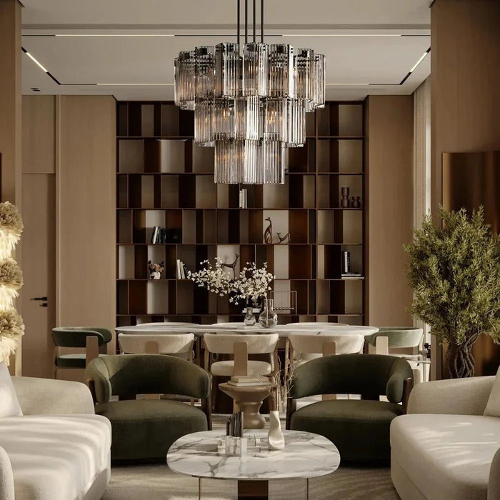 Denver Modern Glass Chandelier - 80Cm