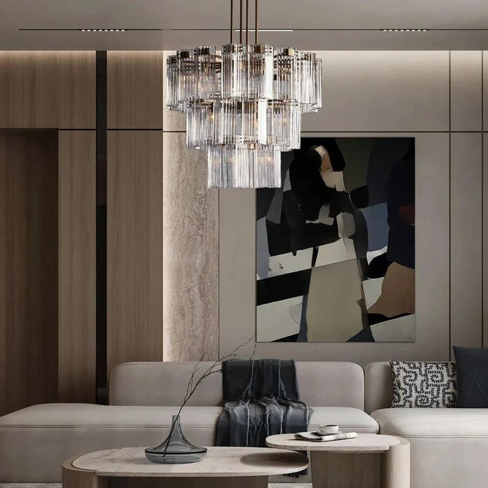 Denver Modern Glass Chandelier - 80Cm