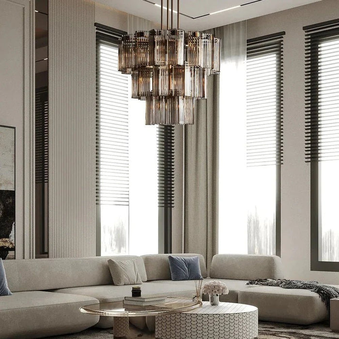 Denver Modern Glass Chandelier - 80Cm