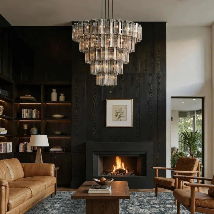 Denver Modern Glass Chandelier - 80Cm